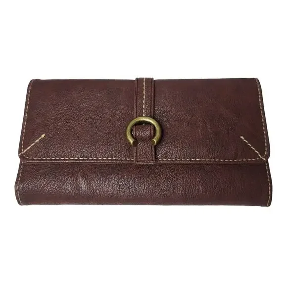 BUXTON Wallet Framed Clutch Coin Organizer Faux Leather NEW - Picture 1 of 5